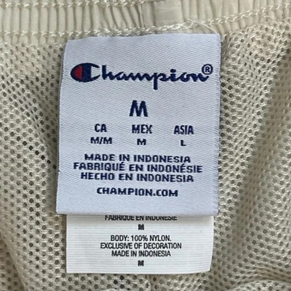 Champion Swim Shorts Men Medium Tan Mesh Lined Beach Pool Boating